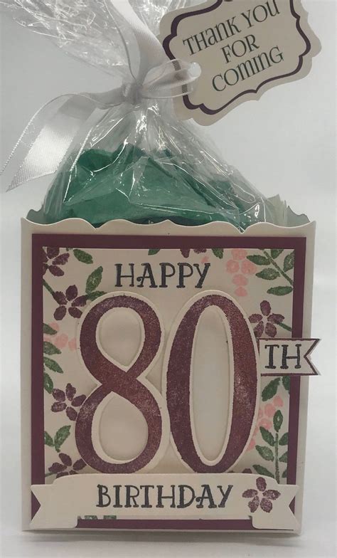 80th birthday party favors